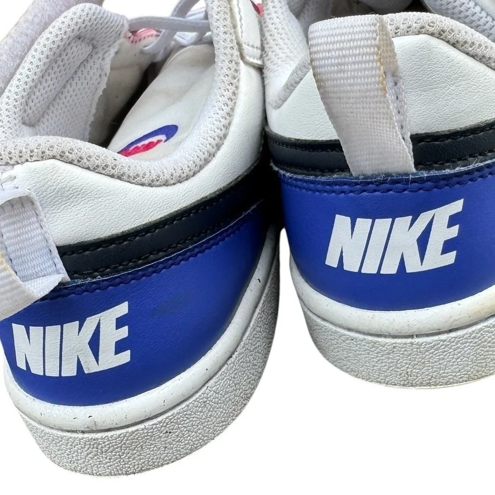 Nike Court Borough Low 2 Kids Sneakers White Pink Green Blue DV5457-108 Size 3Y